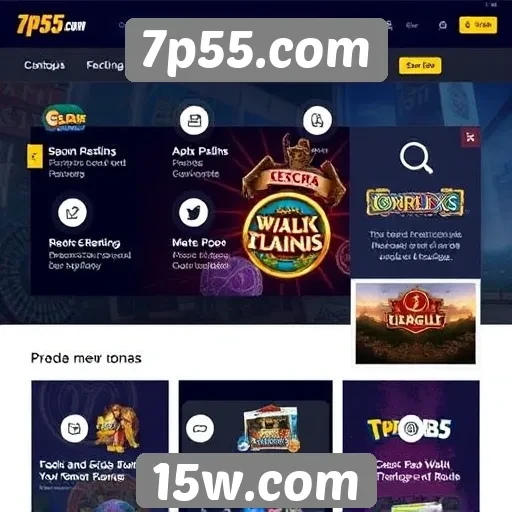 Análise das funcionalidades do site 7p55.com